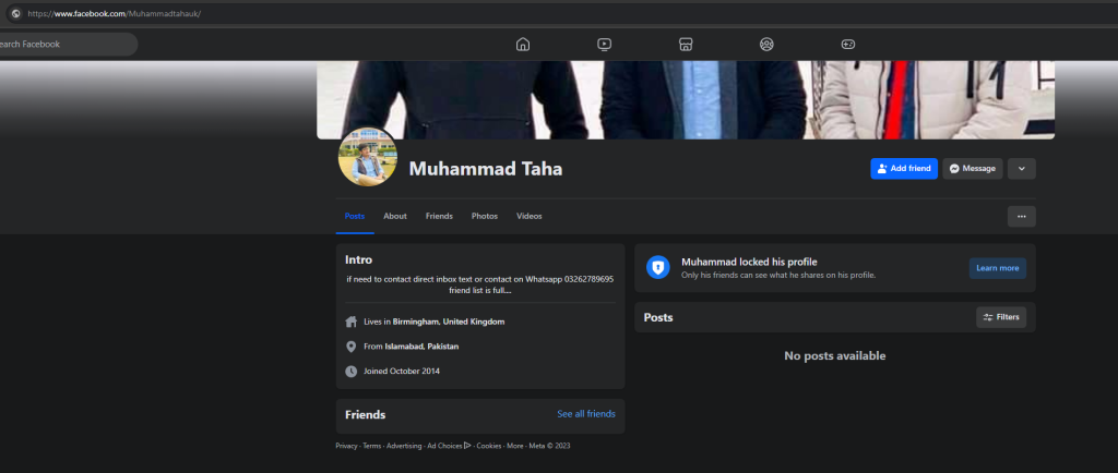 Muhammad Taha Scammer